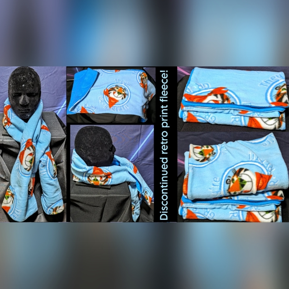Handmade Retro Tony the Tiger Scarf